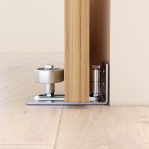 Guía de piso de puerta de granero de acero inoxidable ajustable Guía inferior de ventana deslizante con accesorios de puerta y ventana de diseño inferior al ras - Product Image 2