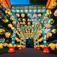 Lanternes géantes d'animaux de la faune traditionnelle chinoise pour la décoration des parcs d'attractions JNZ2237