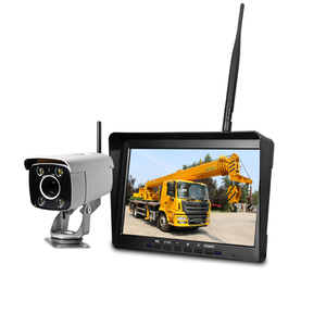 Cámara inalámbrica con zoom 30X con monitor HD de 10 "-Monitoreo de punto ciego a prueba de agua para camión volquete, remolque, vista trasera de grúa torre - Product Image 1