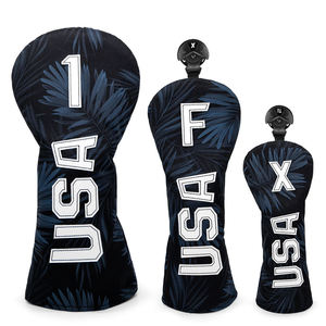 Ventes Flash : Housse de Protection en Nylon pour Driver, Fairway et Hybride de Golf, Broderie Logo USA, pour Clubs de Golf - Product Image 1