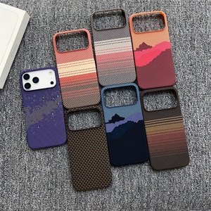 เคสโทรศัพท์แบบไร้สายแม่เหล็กไร้กรอบลายคาร์บอนไฟเบอร์สำหรับ iPhone 17 Air 16 15 14 13 12 Pro Max ฝาหลังแข็งบาง PC - Product Image 2