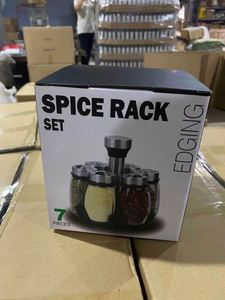 <b>Spice</b> Rack Organizer Kitchen Customized Rotating <b>Spice</b> Rack Wholesale <b>Spice</b> Rack with Glass <b>Jars</b> - Product Image 3