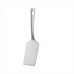 Spatule de cuisine plate en acier inoxydable avec lame large et solide et manche long, spatule de cuisson robuste pour faire frire et retourner - Product Image 3