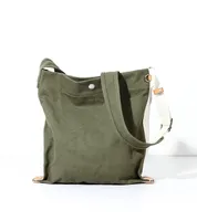 Grand sac fourre-tout en toile de coton personnalisé fabriqué en Chine, sac de shopping fait main pour hommes, sacs fourre-tout réutilisables à bandoulière avec fermeture éclair et poches