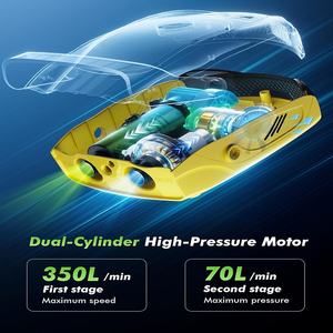 Nouvelle pompe <span class=keywords><strong>gonflable</strong></span> montée sur véhicule électrique portable 50PSI <span class=keywords><strong>pour</strong></span> <span class=keywords><strong>tente</strong></span> extérieure SUP Pulp Board Kayak-<span class=keywords><strong>gonfleur</strong></span> de pneus - Product Image 2