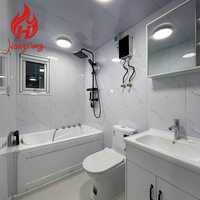 Casa Contenedor de Acero de Lujo Expandible de 2 Dormitorios, 20 pies, Prefabricada, Moderna, Fácil Instalación, Uso como Villa, Cocina, Sala de Estar, Baño