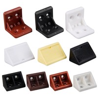Accessoires de quincaillerie de meubles support de Code d'angle en plastique pour étagères supports connecteur de support à 90 degrés