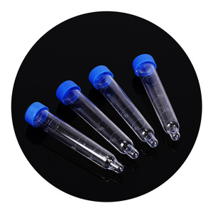 Tubos de ensayo para sedimento urinario Qianling de 12 ml con tapa de rosca y fondo puntiagudo, con tapas, de plástico, para uso en laboratorio - Product Image 1