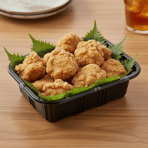 กล่องพลาสติกใส่อาหารทรงสี่เหลี่ยมผืนผ้าพร้อมฝาปิด สีดำ ขนาด 5 1/2 x 4 1/3 นิ้ว จำนวน 600 ชิ้น - Product Image 2