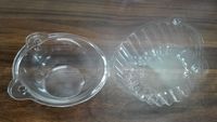 Contenants en plastique PET de qualité alimentaire, jetables, à clapet, avec couvercle articulé, épaisseur 0,4 mm, pour boulangerie, salades, charcuterie, emballages à emporter