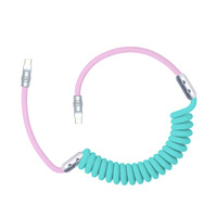 Kabel Pengisian Cepat 240W Kompatibel Mobil, Tipe-C, Tembaga Murni, Nilon, Warna-warni, Kepang, untuk iPhone 16 dan Perangkat Android