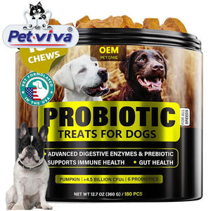 Huid En Vacht Zachte Kauwsels Met Omega <span class=keywords><strong>3</strong></span>-vetzuren Visolie Eicosapentaeenzuur Docosahexaeenzuur Multivitamine Supplement Honden - Product Image 4