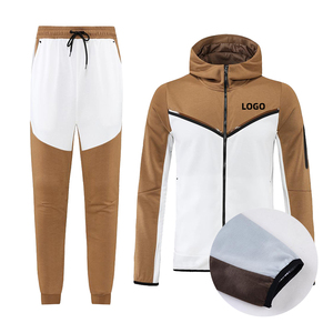 Ensemble de joggers de sport zippés en nylon personnalisé pour hommes Veste coupe-vent cargo coupe-vent avec techniques imprimées pour hommes - Product Image 5