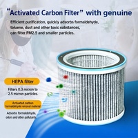 Filtre à charbon actif pour l'élimination de 98 % du formaldéhyde, filtre HEPA pour aspirateur à poussière d'ongles, cartouche de filtration efficace pour la purification des gaz toxiques