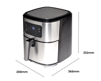 Friteuse à air intelligente en acier inoxydable de 6,5 litres, prix d'usine en gros, nouvelle technologie de vente chaude pour une cuisson rapide des aliments, petite taille pour la maison