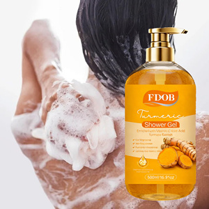 Gel de Ducha <span class=keywords><strong>Exfoliante</strong></span> de Cúrcuma de Lujo para Uso Diario, Niacinamida, Fragancia Duradera, Nutritivo, Blanqueador e Hidratante, <span class=keywords><strong>Exfoliante</strong></span> Corporal - Product Image 3
