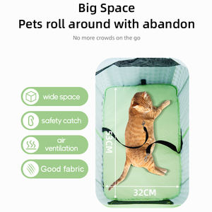 Poussette pliable de luxe pour animaux de compagnie, en alliage d'aluminium, 6 roues, grande capacité 25 kg, pour petits animaux, <span class=keywords><strong>chien</strong></span>, chat, voyage - Product Image 4