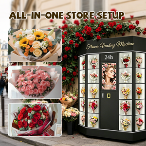 YISO 24 Unmanned Flower Vending Machine 24h Unmanned Self Service Commercial Outdoor Bouquet Vending Kiosk With Multiple Payment - Product Image 3