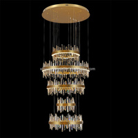 Lampe en cristal moderne simple et luxueuse, style nordique, éclairage suspendu créatif en acier inoxydable pour salon, luminaires de plafond