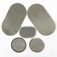 Filtre pour extrudeuse de granulés en plastique multicouche 40 60 80 1400 Mesh Black Wire Cloth Extruder Screen Filter Disc for Plastic Extruder
