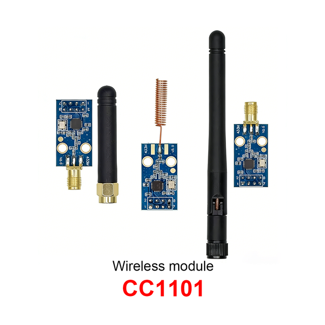Wireless Module CC1101 Antenna Increased Gain Glue Rod RF Transceiver 433M Digital Transmission SPI Interface 29.2mA 380M