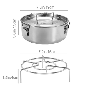 DFP01 Vente en gros : Marmite à vapeur portable avec couvercle et poignée, boîte repas isotherme, récipient chauffant pour extérieur - Product Image 2