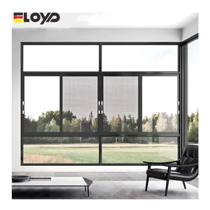 Eloyd Customized Waterproof Residential Window Double Tempered Glass Thermal Break Aluminum Sliding System Windows