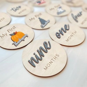 Carte de jalons de développement pour nouveau-né, panneau 'Bonjour le <span class=keywords><strong>Monde</strong></span>', accessoire photo mignon, cadeau souvenir pour bébé garçon ou fille - Product Image 6