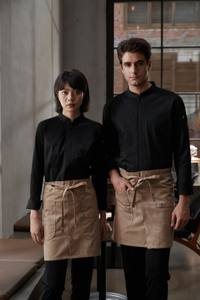 Uniforme professionnel à manches longues pour le personnel d'entretien ménager, polyester/coton, vêtements de travail pour la restauration, l'hôtellerie et les services d'accueil - Product Image 3