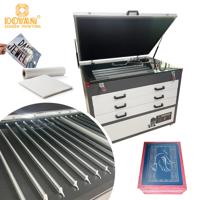 New Semi-Automatic LED Screen Printing Film Exposure Machine Image Setter Polymer Plate Drying Cabinet