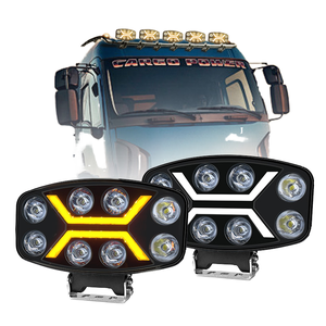 Faros LED de alta potencia para camiones, luces superiores <span class=keywords><strong>Orka</strong></span> cuadradas de 9 ", focos todoterreno, modelo ruso modificado - Product Image 1