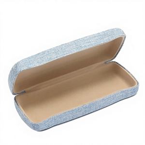 Étui à <span class=keywords><strong>lunettes</strong></span> rigide surdimensionné avec logo personnalisé, en tissu de lin coloré, boîte de protection <span class=keywords><strong>pour</strong></span> <span class=keywords><strong>lunettes</strong></span> de soleil, étui personnalisable - Product Image 3