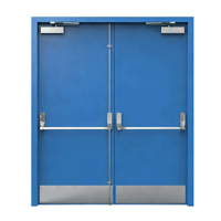 Portes de sécurité industrielles en acier, à prix abordable, pour entrepôt, à ouverture latérale simple ou double, résistantes au feu, modernes, pour centre commercial et villa