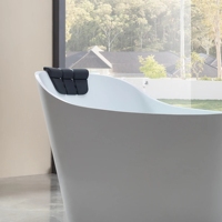 Baignoire Spa de Luxe Autoportante en Acrylique Style Japonais avec Massage pour Maison et Hôtel