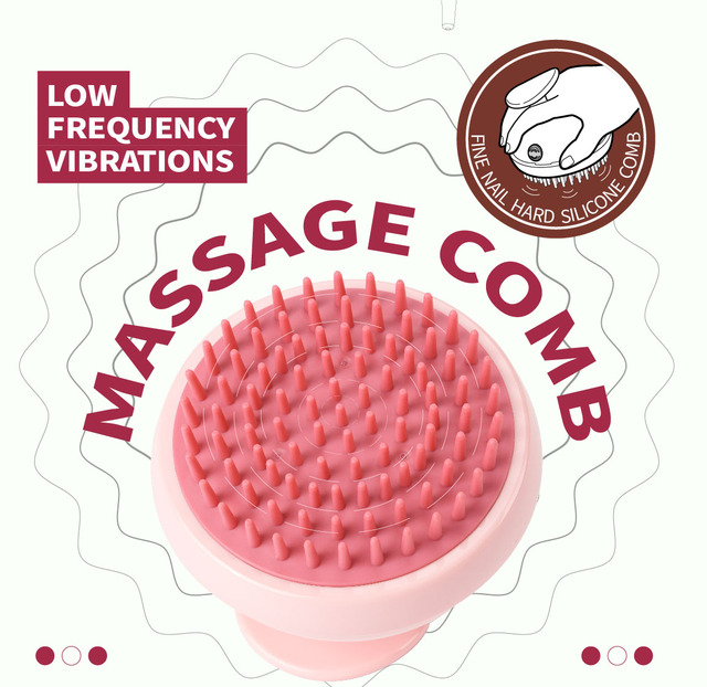 Scalp Massager Comb Shampoo Brush Soft Silicone Scalp Exfoliator for Dandruff Removal, Scalp Massager for Hair Growth