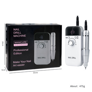 เครื่องเจียรเล็บแบบพกพา ชาร์จไฟได้ ความเร็วสูง 45000 รอบต่อนาที เครื่องขัดไฟฟ้าไร้สาย สำหรับลอกเจล เครื่องมือทำเล็บมืออาชีพ - Product Image 5