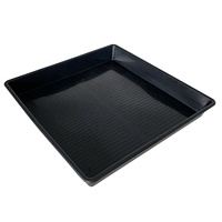 Bac de culture hydroponique géant 120x120cm 13cm en vinyle noir écologique TIDESTAR TD-T02 pour jardin et fleurs, emballé en carton