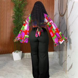 American Wide Leg Pants <strong>Set</strong> Casual 2 Piece <strong>Lounge</strong> <strong>Set</strong> Women <strong>Plus</strong> <strong>Size</strong> 2 Piece Pants <strong>Set</strong> - Product Image 5
