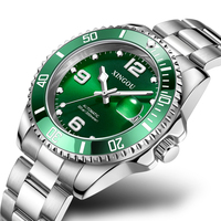 Montre automatique de luxe avec logo personnalisé XINGOU 6033 fabricant de montres de plongée résistantes à l'eau montres mécaniques pour hommes
