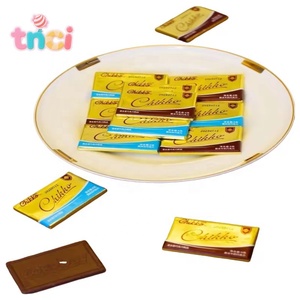 Bloc de chocolat au lait en vrac avec noisettes grillées, paquet individuel de 9g pour la vente au détail, la restauration et le service de marque OEM - Product Image 1