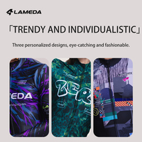 LAMEDA Ropa de Ciclismo Personalizada para Hombre, Jersey de Ciclismo Softshell de Invierno, Forro Polar Térmico, Resistente al Agua