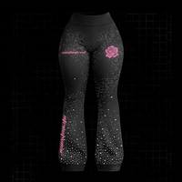 Conjunto largo de 2 piezas para mujer, estilo hip hop, con capucha, manga larga, ropa deportiva, ajuste ceñido, estampado de personajes, ecológico, talla XXS, textura gofrada.