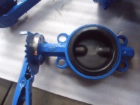 Vanne papillon manuelle en EPDM avec corps et disque doublés, avec manchon en caoutchouc en acier inoxydable pour l'eau à température normale