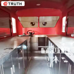 Truth Trending Café al aire libre Barbacoa Freidora profunda Camión de remolque de comida Crepe eléctrico Café Calle <span class=keywords><strong>Pizza</strong></span> Camión de comida Carro de comida móvil - Product Image 2