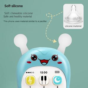 Jouet musical pour bébé en tissu à mâcher, en forme de téléphone portable, avec fonction d'apprentissage des histoires, pour les enfants de 2 à 3 ans - Product Image 3