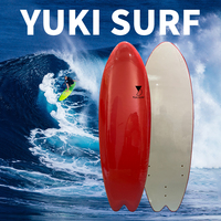 Planche de surf Soft Top EPS Foam Epoxy Surfboard Straight 5'8ft Surfboards Surfing with leash