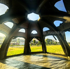 Vente directe <span class=keywords><strong>d</strong></span>'usine de tentes gonflables circulaires octogonales pour le <span class=keywords><strong>camping</strong></span> en plein air, adaptées à plus de 10 personnes, tente pneumatique - Product Image 2