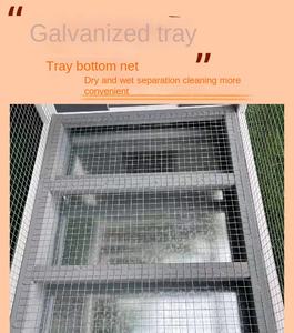 Jaula de Madera Maciza para Mascotas, para Cría al Aire Libre, Nido Grande para Conejos, Patos y Gallinas, Villa para Mascotas, Jaula para Cría de Patos, Gallinas y Codornices - Product Image 3