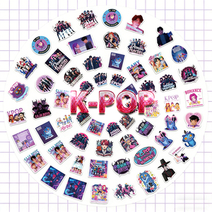 Pegatinas Decorativas para Equipaje con Diseño <span class=keywords><strong>de</strong></span> Anime K-POP, Cazador <span class=keywords><strong>de</strong></span> Brujas, Viento Nórdico, Dibujos Animados y Graffiti, Venta al Por Mayor - Product Image 1