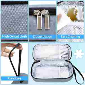 Breastmilk Cooler Bag with Ice Pack Portable Insulated Breast Milk Storage Cooler Bag Small Stylish Breastmilk Storage Bag - Product Image 6